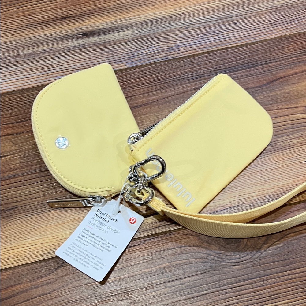 Lululemon Athletica Sunny Yellow Wristlet Set